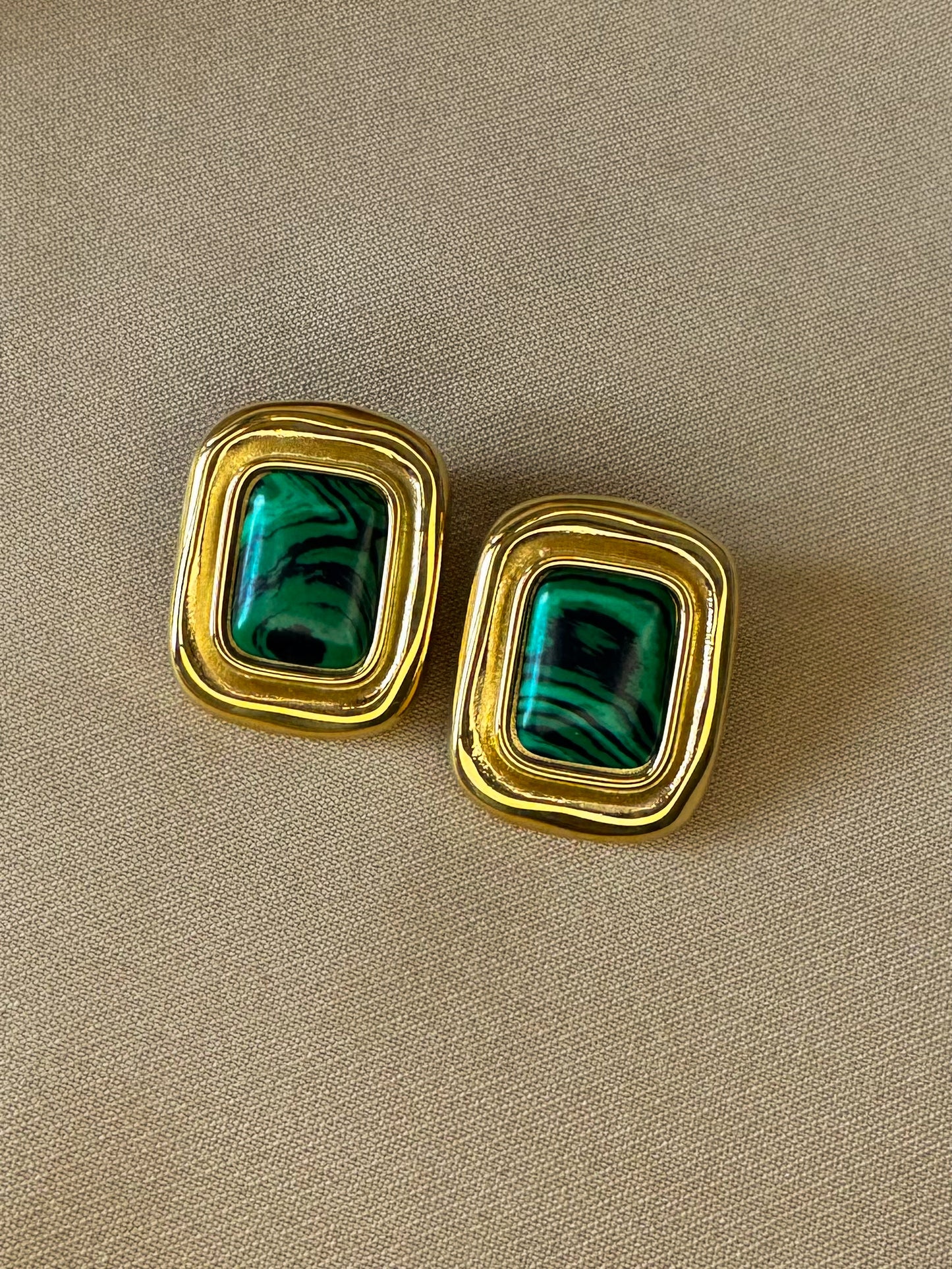 Malachite Earrings