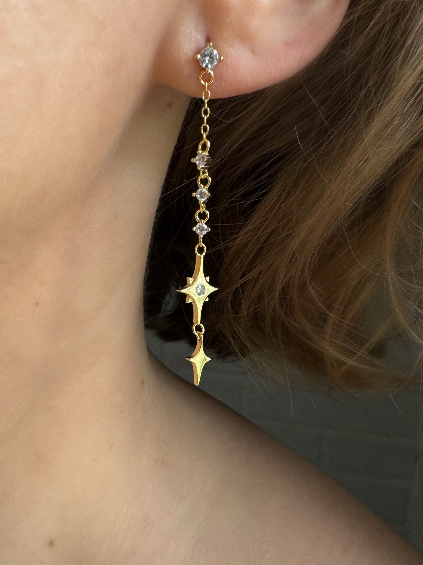 Stars Chain Earrings