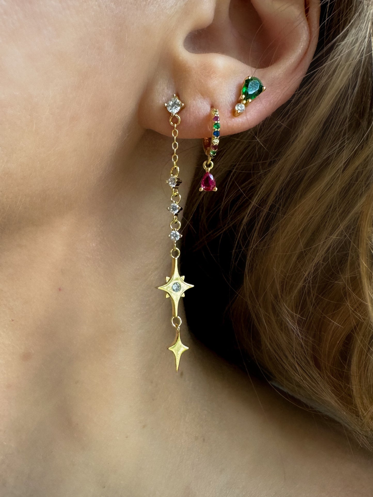 Stars Chain Earrings