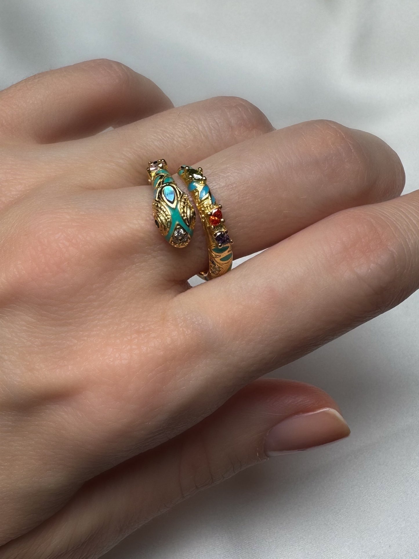 Blue Snake Ring