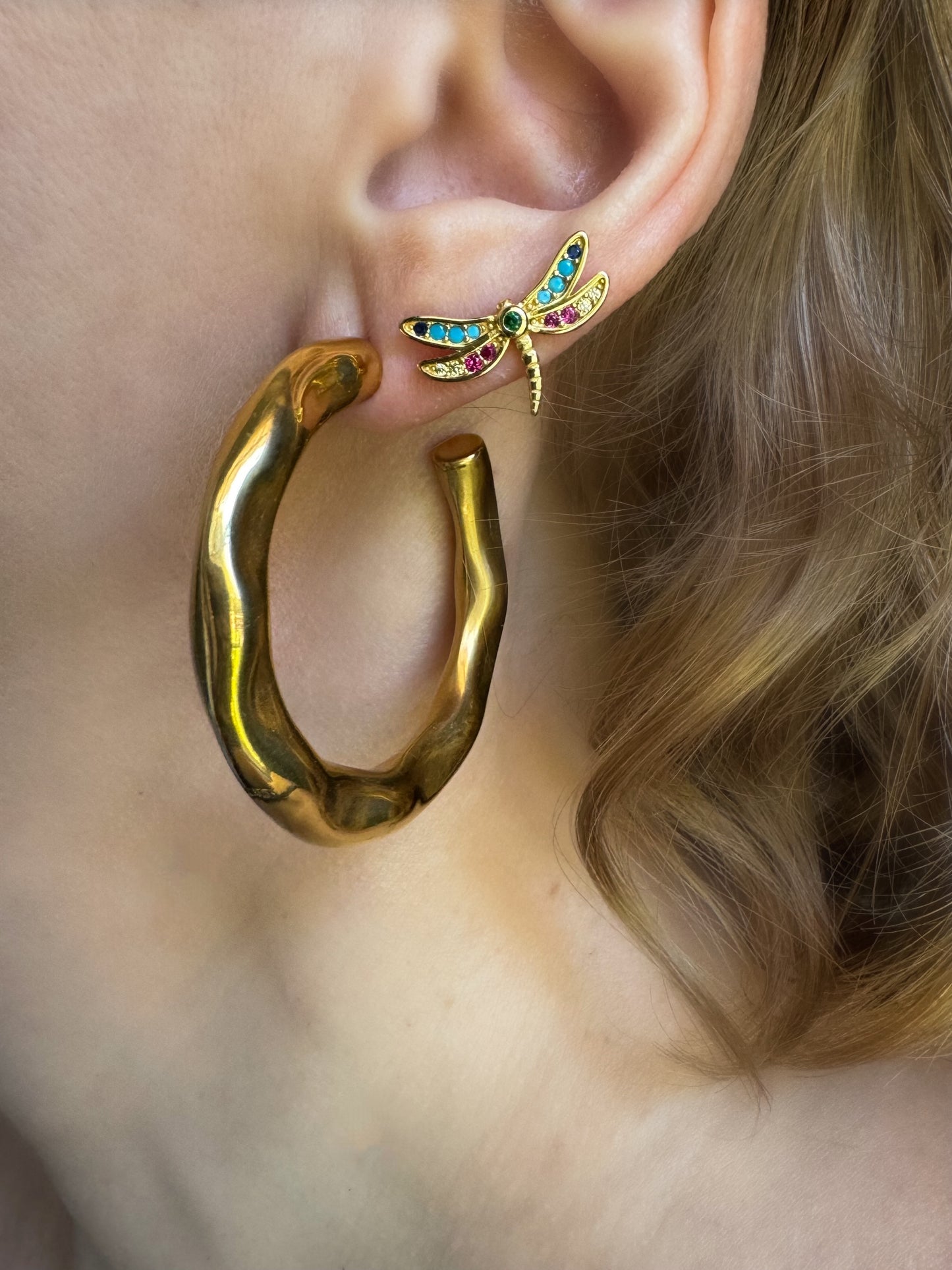 Irregular Large Hoop Earrings