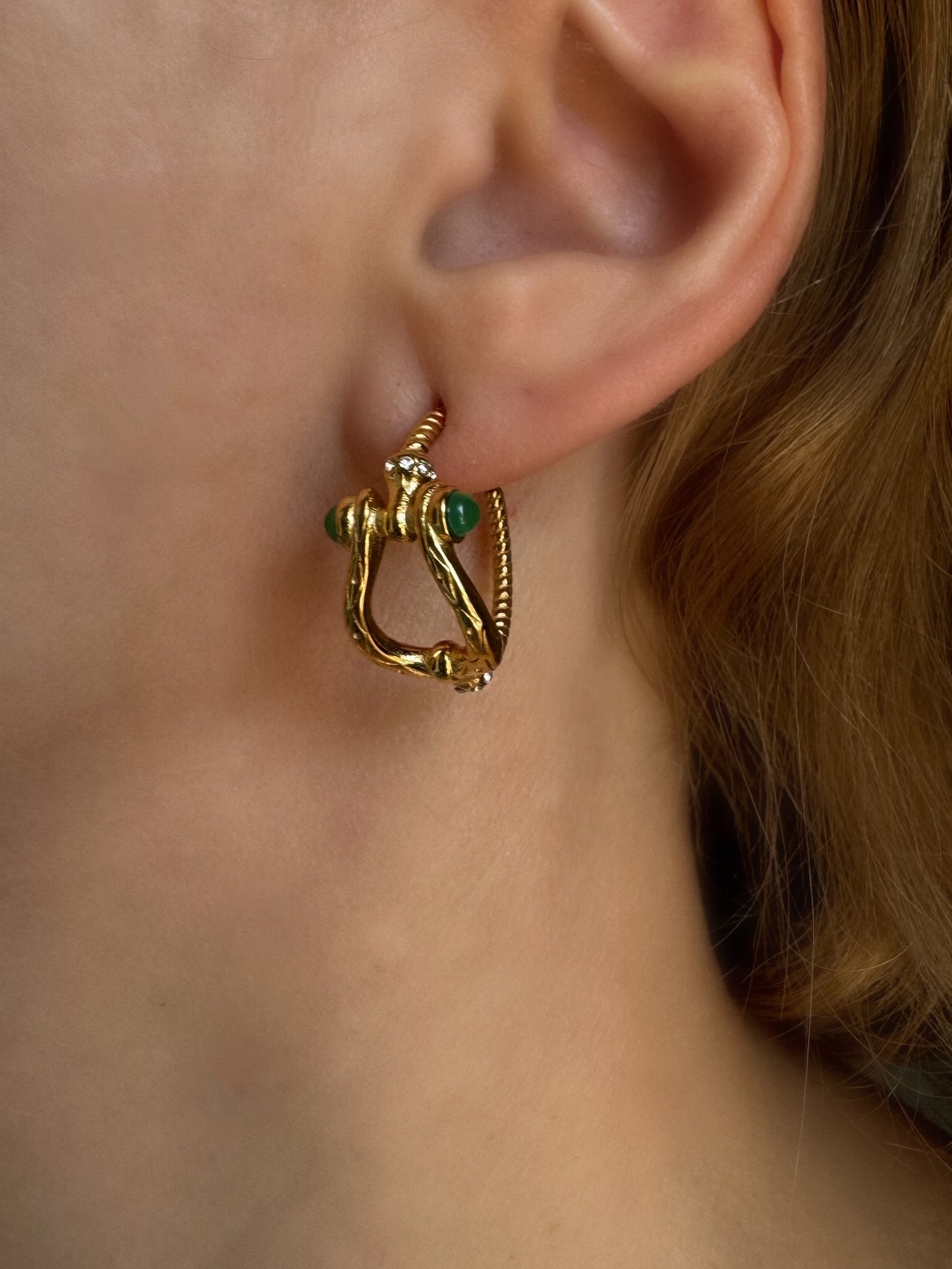 Vintage Buckle Earrings