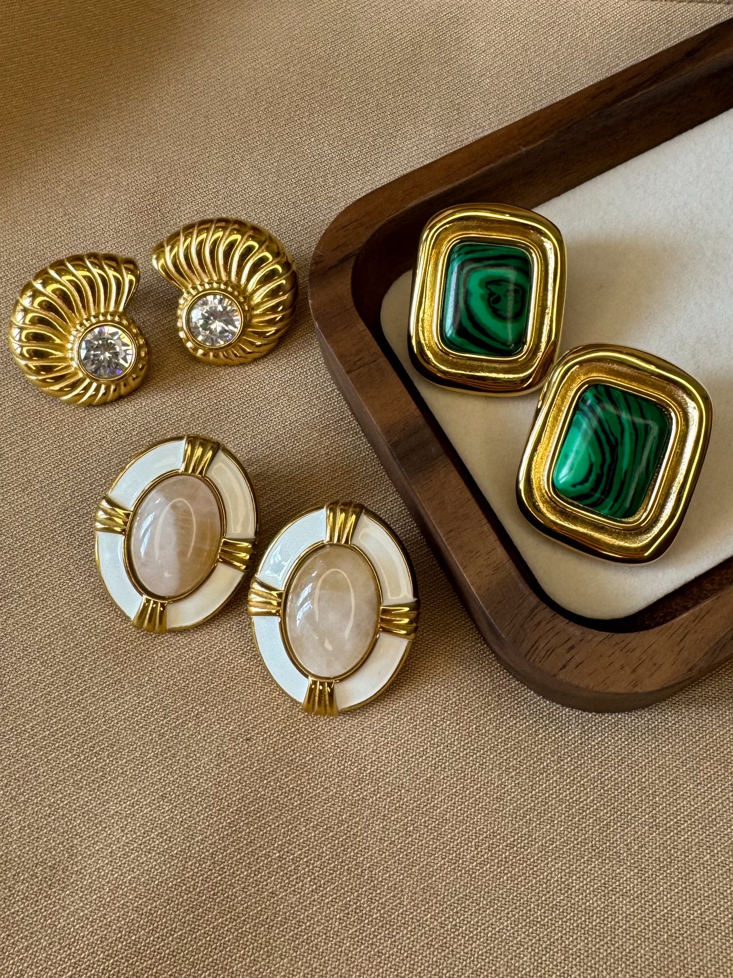 Malachite Earrings