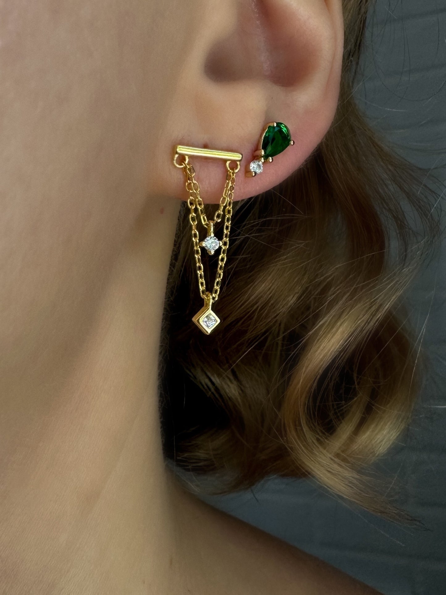 Double Chain Earrings