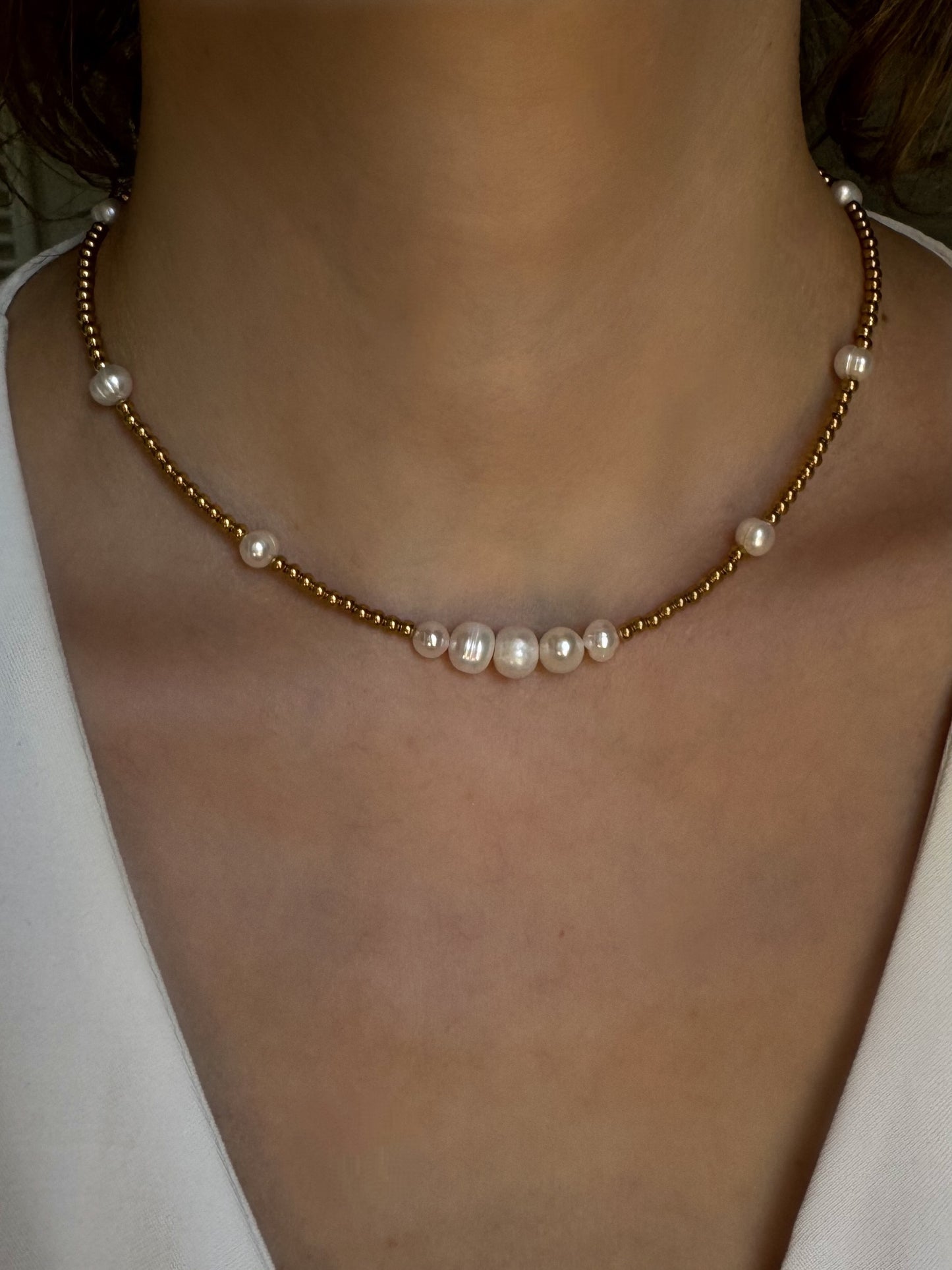 Pearl Beaded Necklace