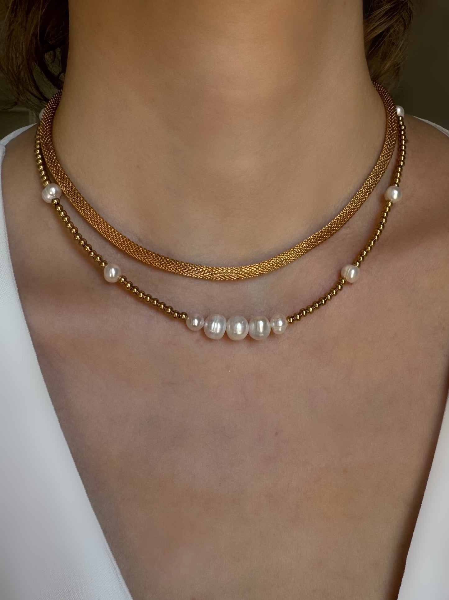 Pearl Beaded Necklace
