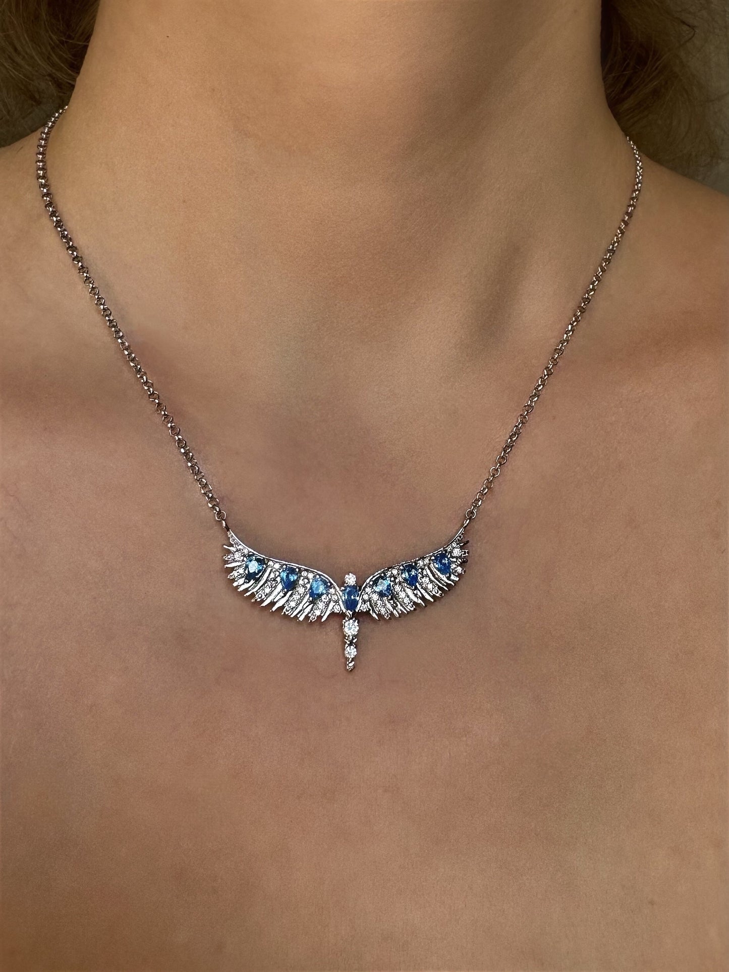 Wings Necklace in Silver