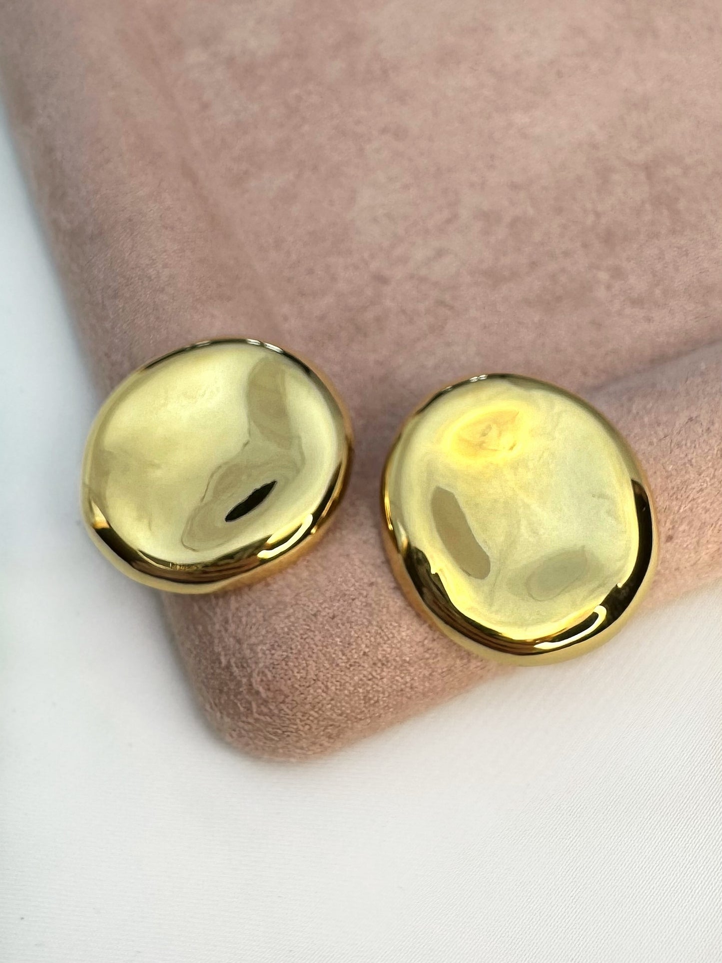Round Golden Earrings