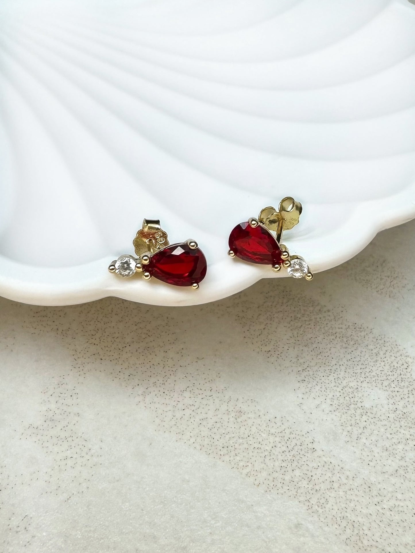 Ruby Stud Earrings