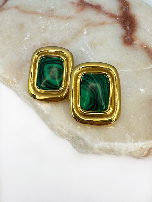 Malachite Earrings