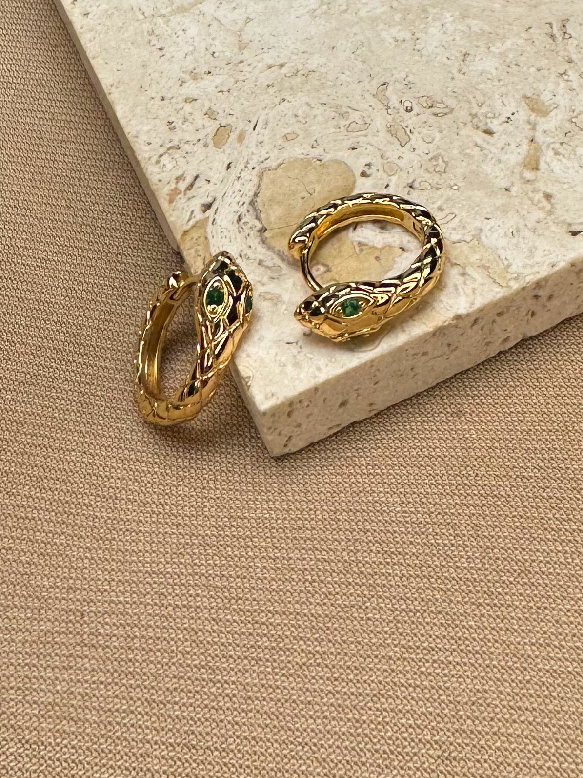 Snake Mini Hoop Earrings